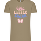 Cool Little Sister Butterfly Design - Comfort Unisex T-Shirt_KHAKI_front