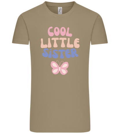 Cool Little Sister Butterfly Design - Comfort Unisex T-Shirt_KHAKI_front