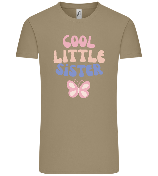 Cool Little Sister Butterfly Design - Comfort Unisex T-Shirt_KHAKI_front