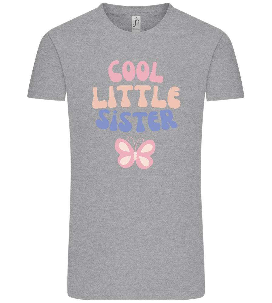 Cool Little Sister Butterfly Design - Comfort Unisex T-Shirt_ORION GREY_front