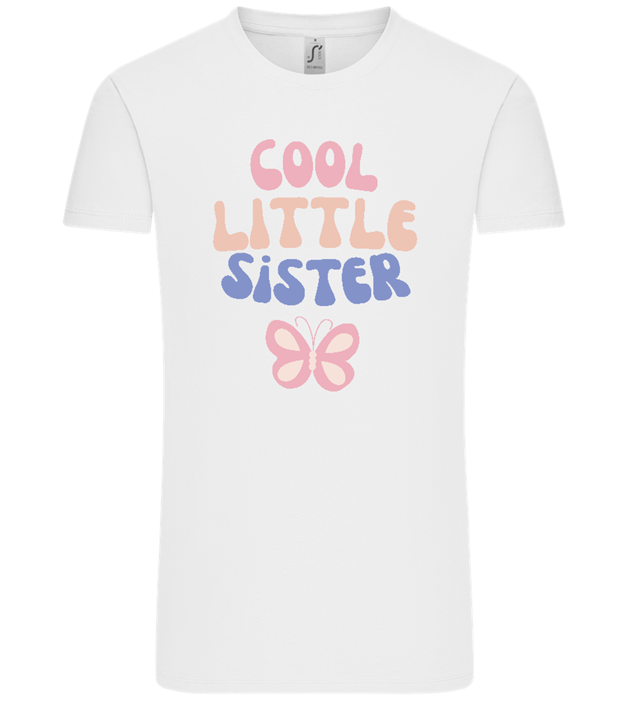 Cool Little Sister Butterfly Design - Comfort Unisex T-Shirt_WHITE_front