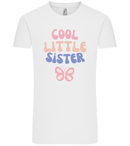 Cool Little Sister Butterfly Design - Comfort Unisex T-Shirt_WHITE_front