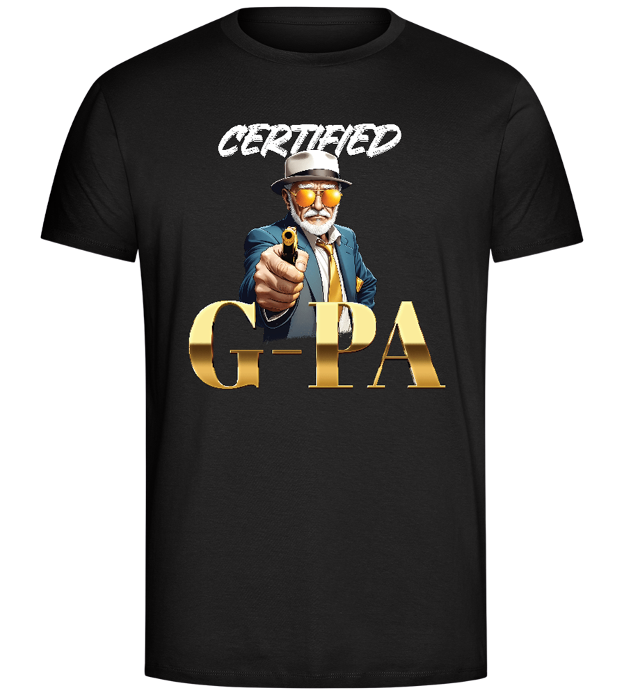 Certified G-Pa Design - Comfort Unisex T-Shirt_DEEP BLACK_front