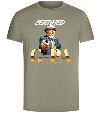 Certified G-Pa Design - Comfort Unisex T-Shirt_KHAKI_front