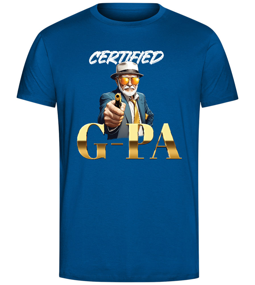 Certified G-Pa Design - Comfort Unisex T-Shirt_ROYAL_front