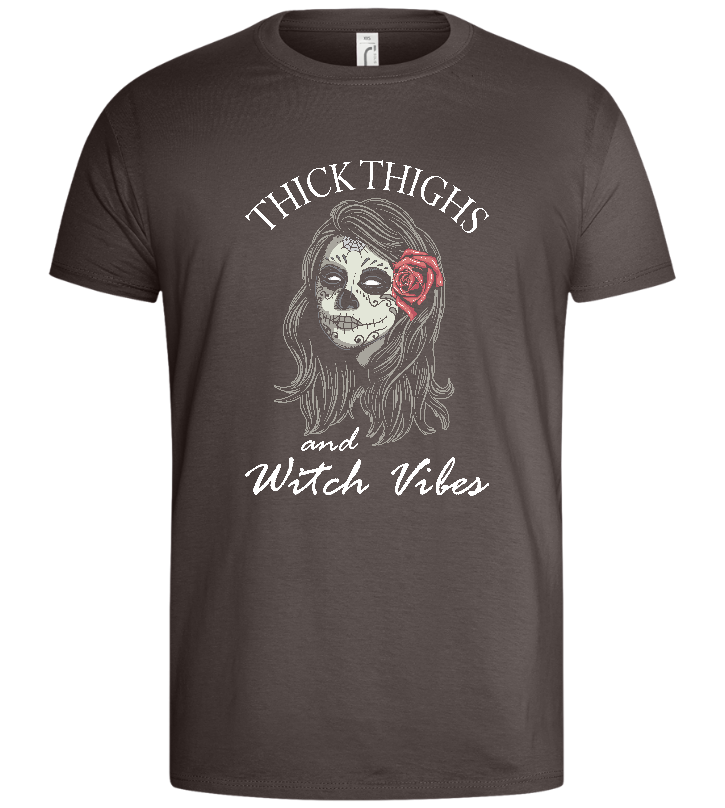 Witch Vibes Design - Basic men's t-shirt_DARK GRAY_front