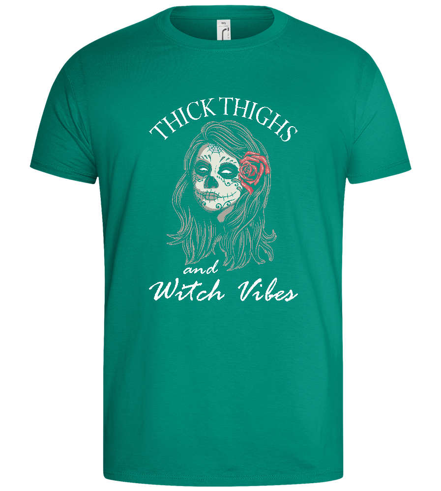 Witch Vibes Design - Basic men's t-shirt_GREEN BOTTLE_front