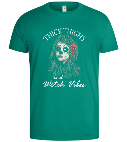 Witch Vibes Design - Basic men's t-shirt_GREEN BOTTLE_front