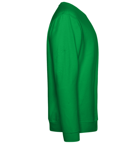 Horsehead Sketch Design - Comfort Essential Unisex Sweater_MEADOW GREEN_right