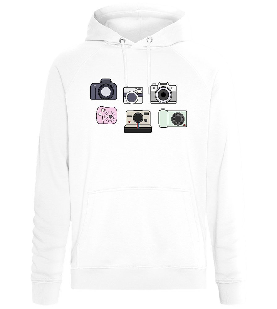 Camera Collection Design - Comfort unisex hoodie_WHITE_front