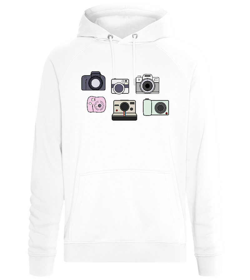 Camera Collection Design - Comfort unisex hoodie_WHITE_front