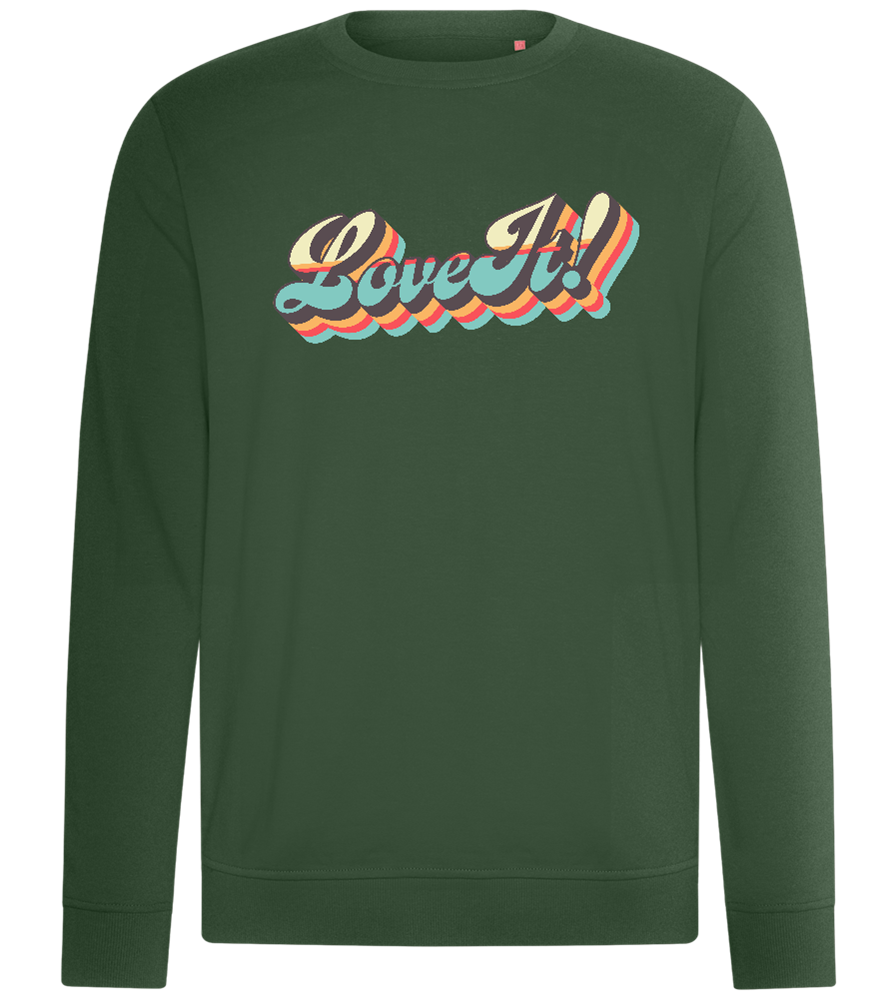 Love It! Design - Comfort unisex sweater_GREEN BOTTLE_front