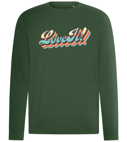 Love It! Design - Comfort unisex sweater_GREEN BOTTLE_front