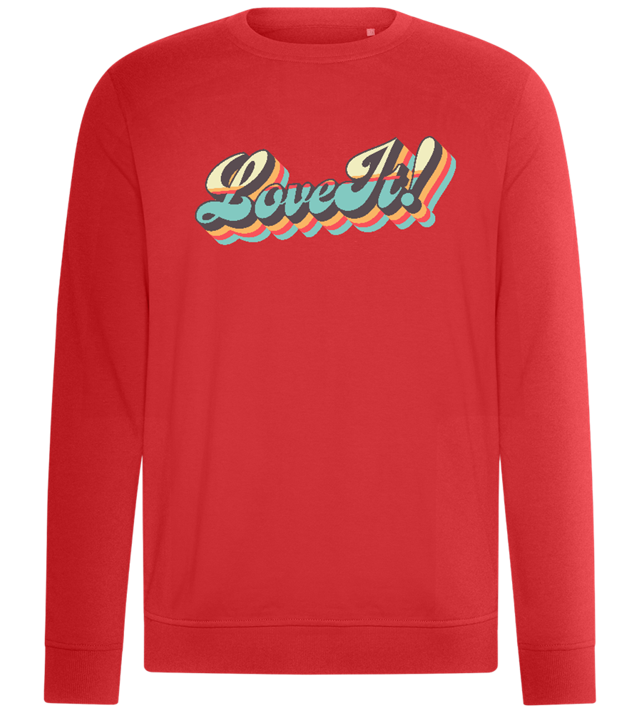 Love It! Design - Comfort unisex sweater_RED_front