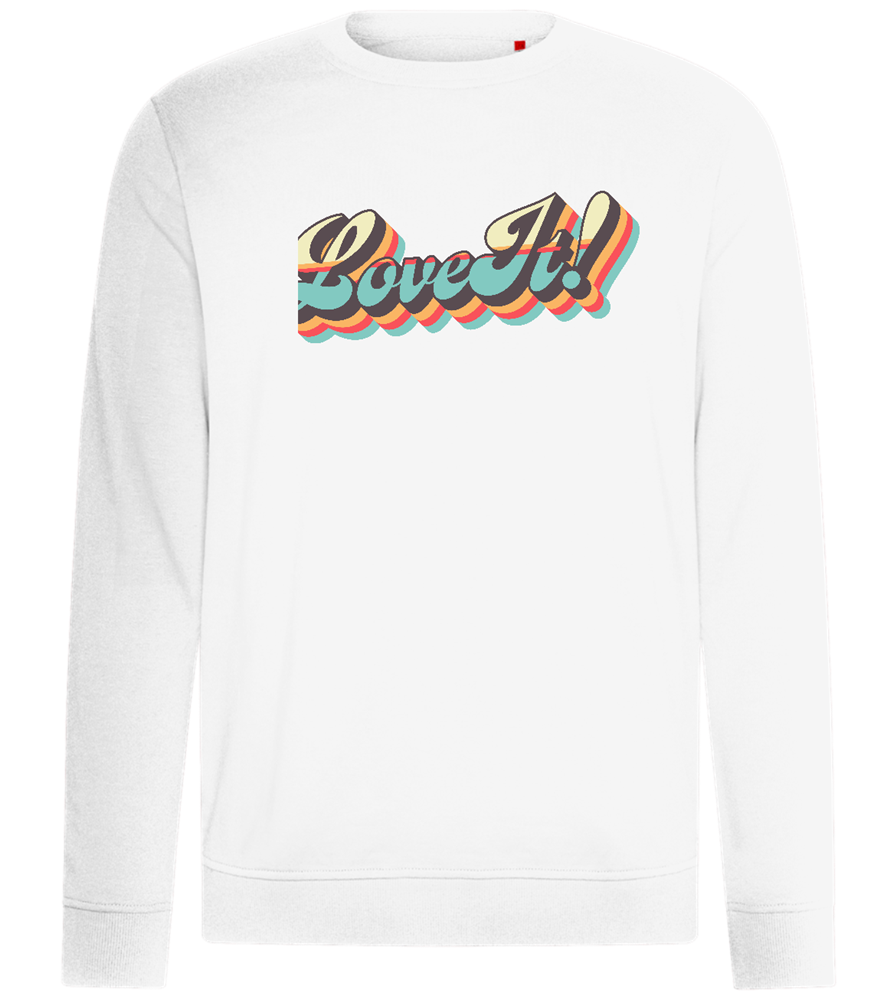 Love It! Design - Comfort unisex sweater_WHITE_front