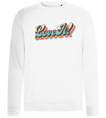 Love It! Design - Comfort unisex sweater_WHITE_front