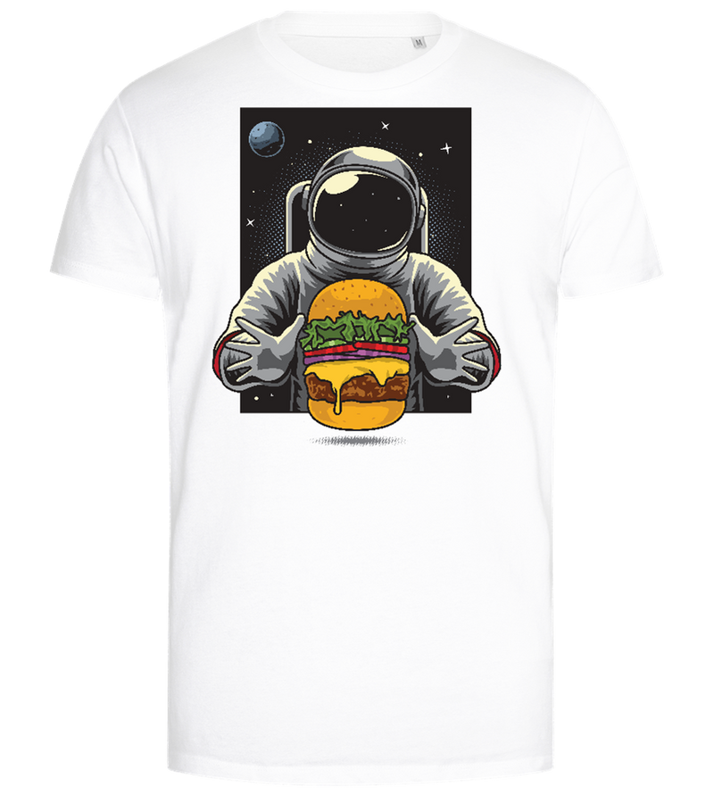 Astroburger Design - Premium men's close fitting t-shirt_WHITE_front