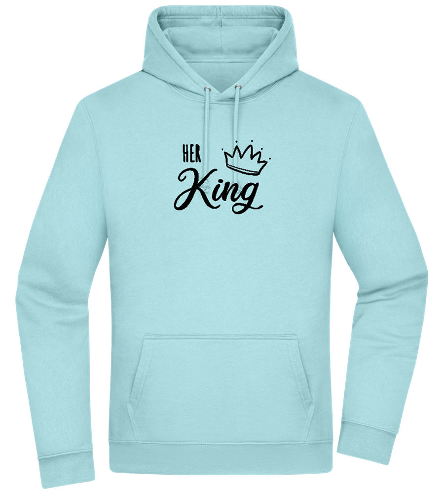 I'm Her King Design - Premium Essential Unisex Hoodie_POOL BLUE_front