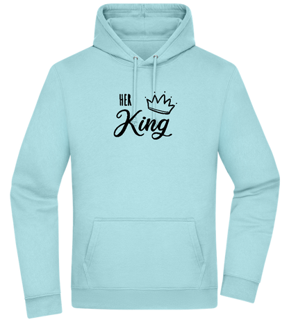 I'm Her King Design - Premium Essential Unisex Hoodie_POOL BLUE_front