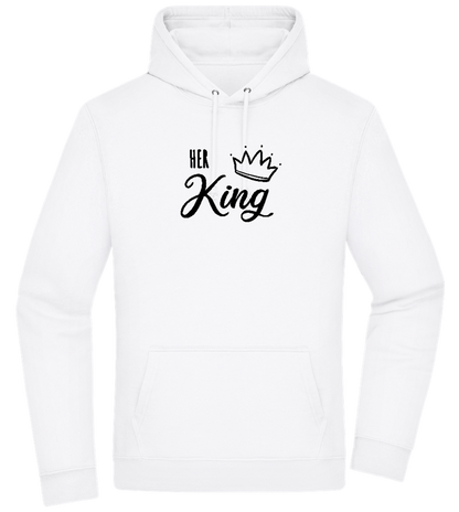 I'm Her King Design - Premium Essential Unisex Hoodie_WHITE_front