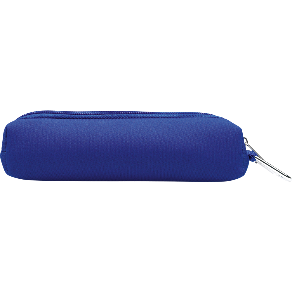 Foam Pencil Case with Carabiner_BLUE_front