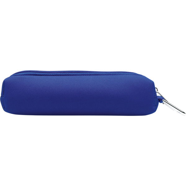 Foam Pencil Case with Carabiner_BLUE_front