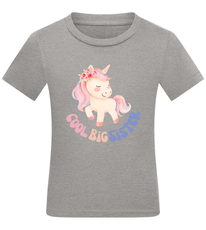 Cool Big Sister Unicorn Design - Comfort kids fitted t-shirt_ORION GREY_front