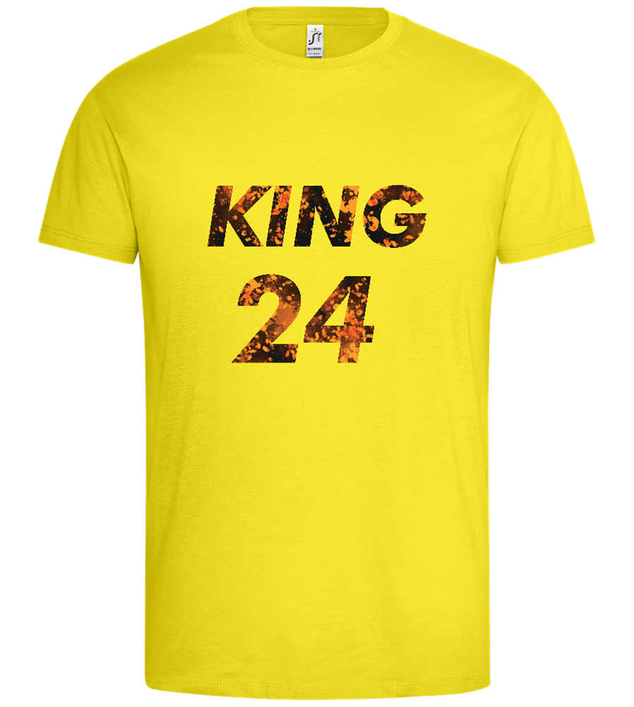 KING 24 Design - Premium men's t-shirt_LEMON_front