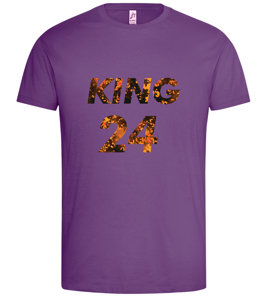 KING 24 Design - Premium men's t-shirt_LIGHT PURPLE_front