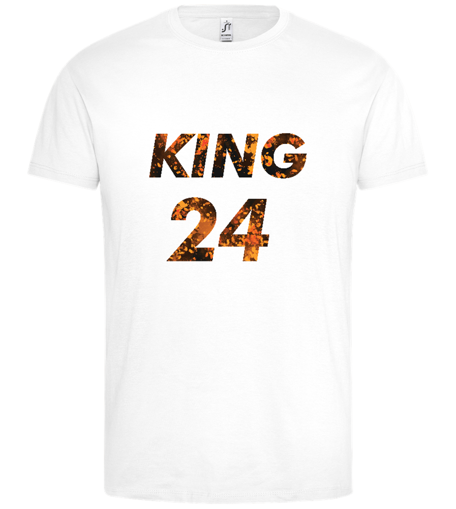 KING 24 Design - Premium men's t-shirt_WHITE_front