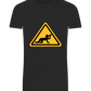 Drunk Warning Sign Design - Basic Unisex T-Shirt_DEEP BLACK_front
