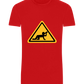 Drunk Warning Sign Design - Basic Unisex T-Shirt_RED_front