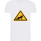 Drunk Warning Sign Design - Basic Unisex T-Shirt_WHITE_front