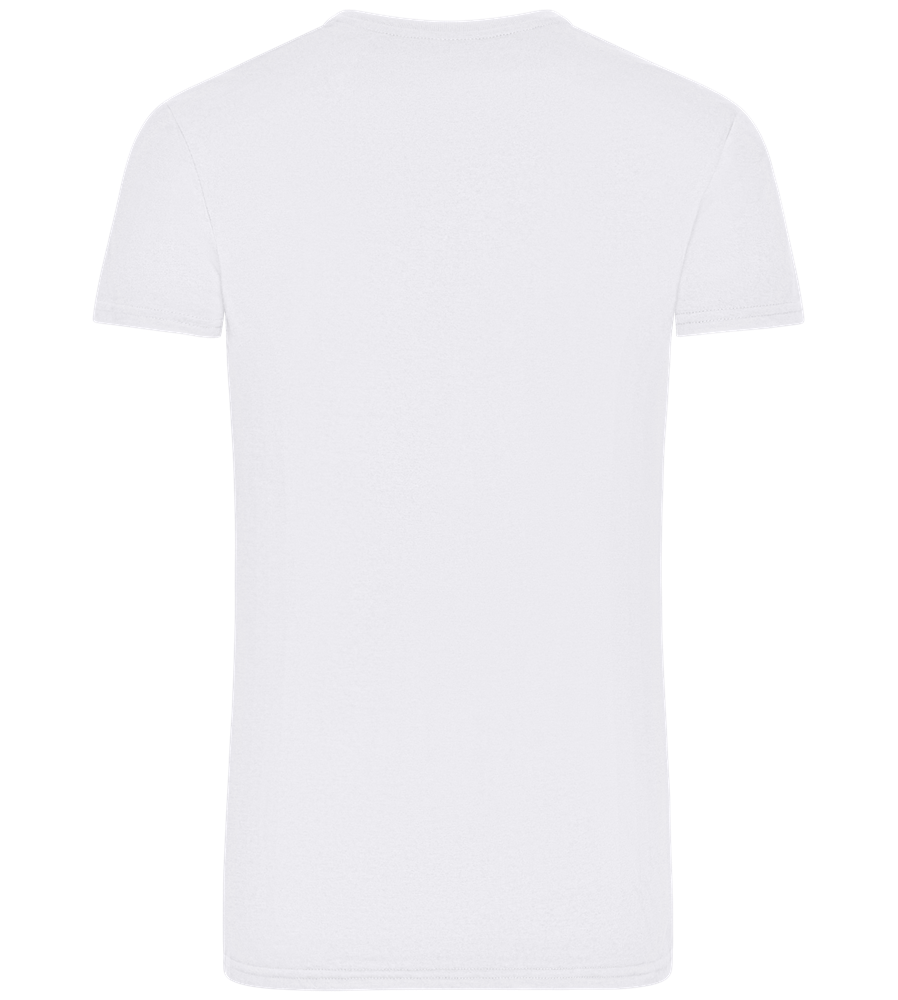 Drunk Warning Sign Design - Basic Unisex T-Shirt_WHITE_back