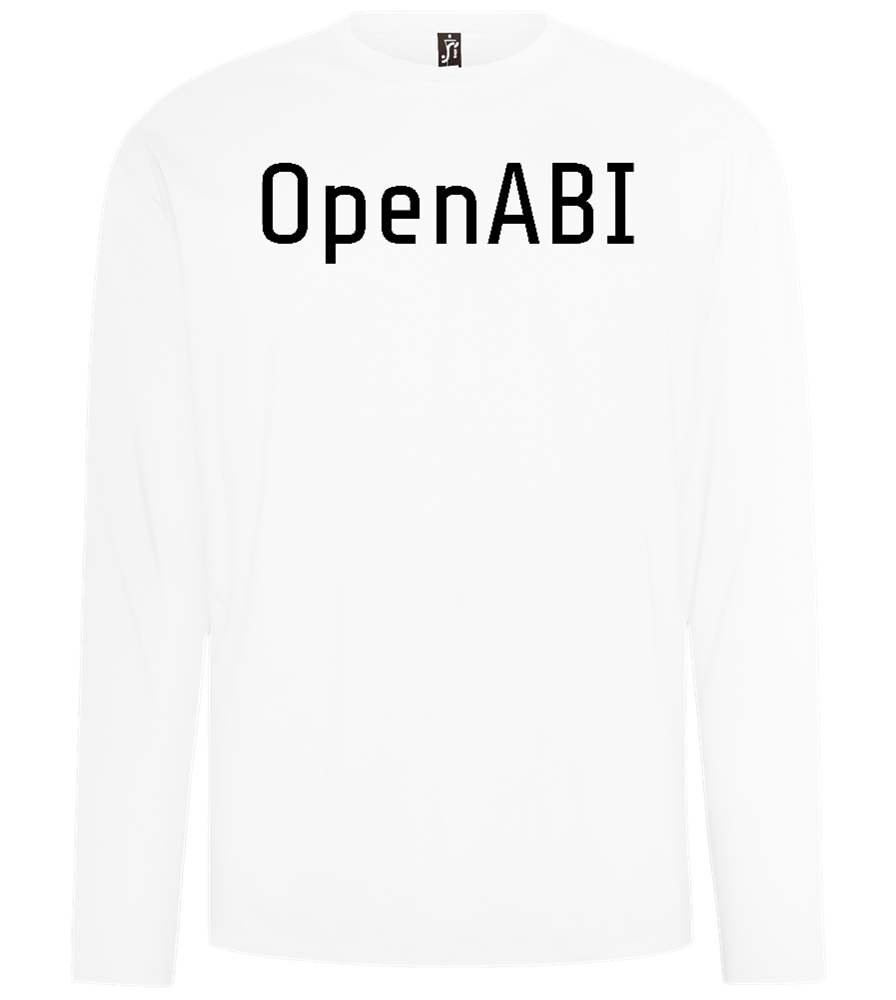 OpenABI Design - Comfort men's long sleeve t-shirt_WHITE_front