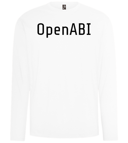 OpenABI Design - Comfort men's long sleeve t-shirt_WHITE_front