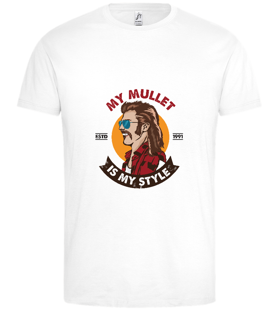 The Mullet Design - Premium men's t-shirt_WHITE_front