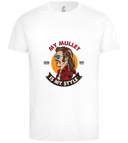 The Mullet Design - Premium men's t-shirt_WHITE_front