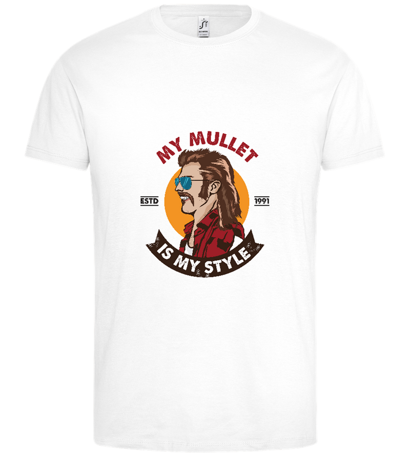 The Mullet Design - Premium men's t-shirt_WHITE_front