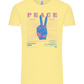 Peace Positive Mind Positive Life Design - Comfort Unisex T-Shirt_AMARELO CLARO_front