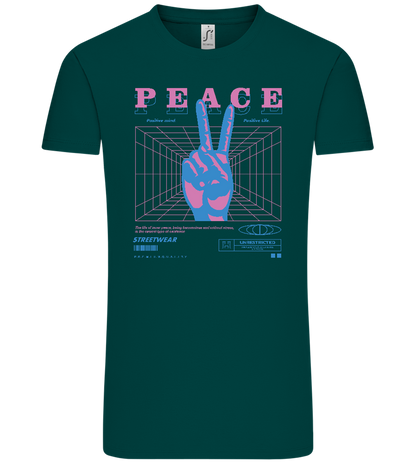 Peace Positive Mind Positive Life Design - Comfort Unisex T-Shirt_GREEN EMPIRE_front