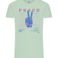 Peace Positive Mind Positive Life Design - Comfort Unisex T-Shirt_ICE GREEN_front