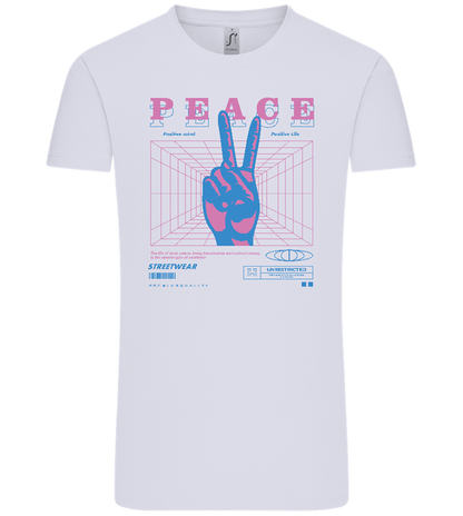 Peace Positive Mind Positive Life Design - Comfort Unisex T-Shirt_LILAK_front