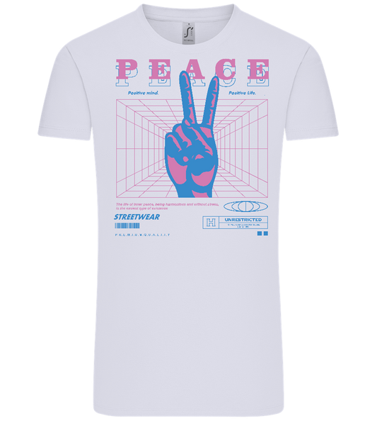 Peace Positive Mind Positive Life Design - Comfort Unisex T-Shirt_LILAK_front