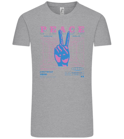 Peace Positive Mind Positive Life Design - Comfort Unisex T-Shirt_ORION GREY_front