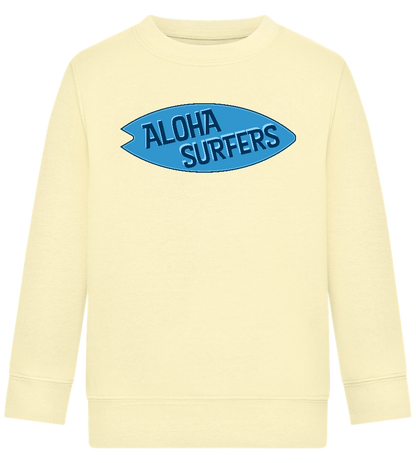 Aloha Surfers Design - Comfort Kids Sweater_AMARELO CLARO_front