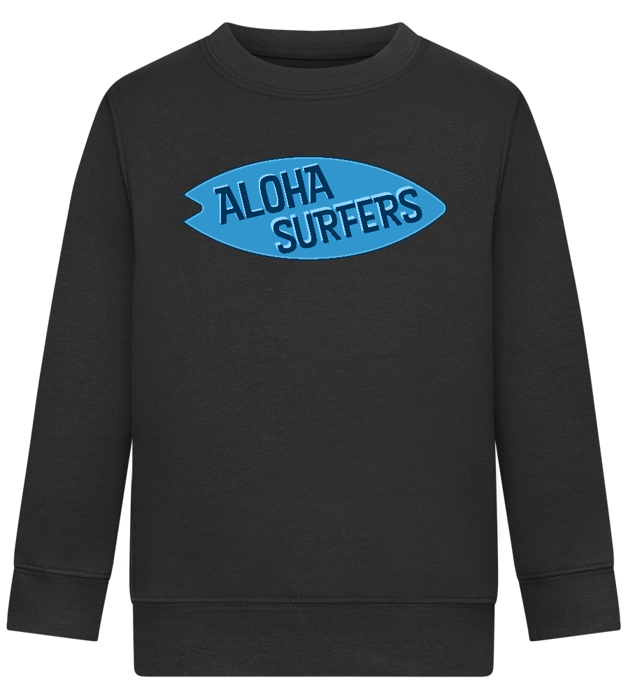 Aloha Surfers Design - Comfort Kids Sweater_BLACK_front