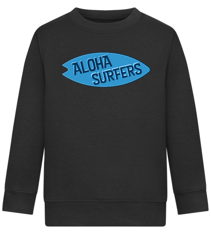 Aloha Surfers Design - Comfort Kids Sweater_BLACK_front