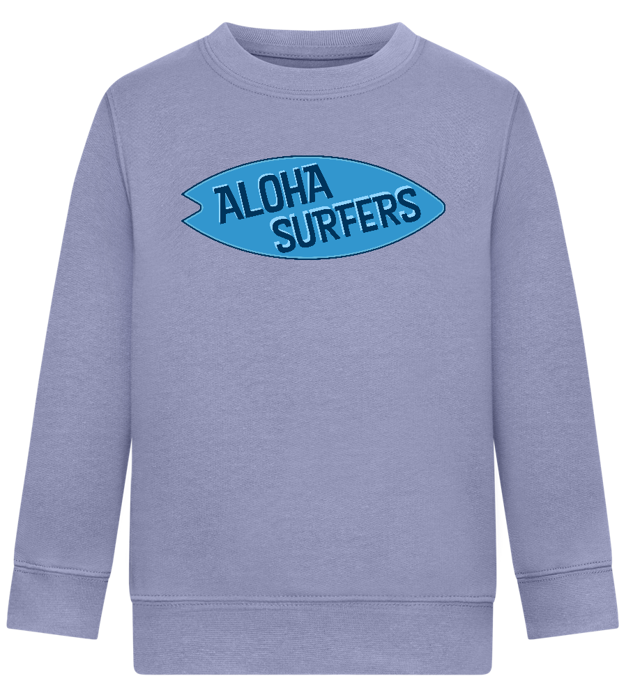 Aloha Surfers Design - Comfort Kids Sweater_BLUE_front