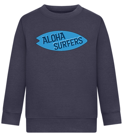 Aloha Surfers Design - Comfort Kids Sweater_FRENCH NAVY_front